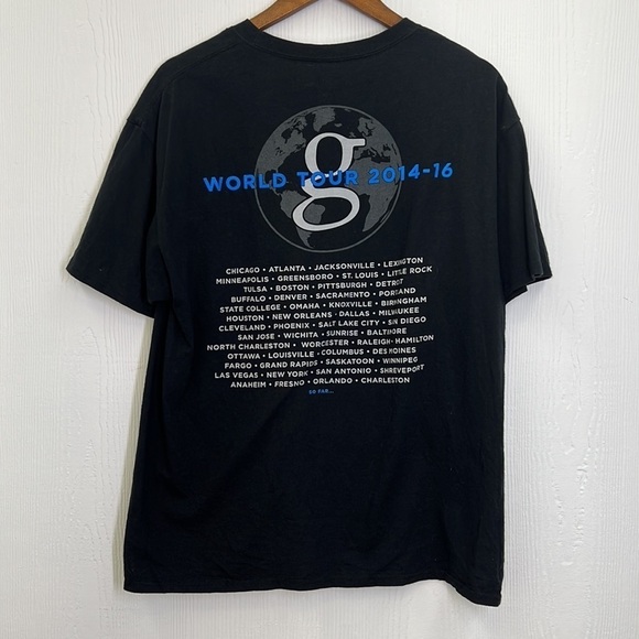 Hanes - Garth Brooks World Tour 2014 - 2016 Graphic Short Sleeve T Shirt Size L - Picture 7 of 8